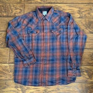 Moonshine Spirit Western Plaid Flannel Shirt